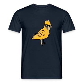 Cool Parrot Bird - Men's T-Shirt - navy - Front - AI Model Male 178 light (178cm)