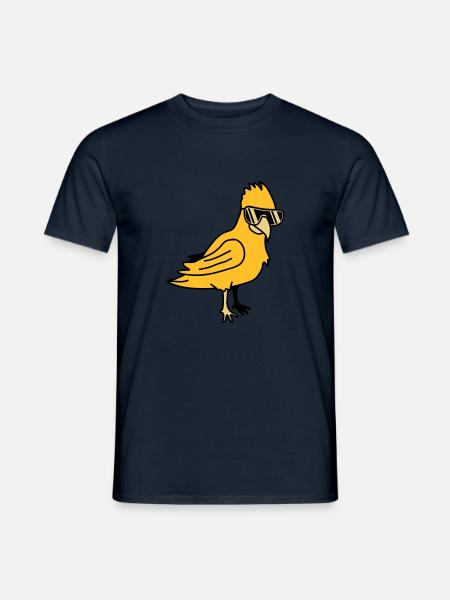 Cool Parrot Bird - Men's T-Shirt - navy
