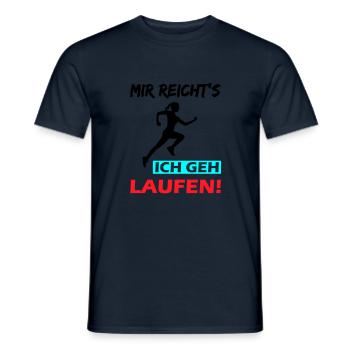 Mir reicht's ich geh laufen! - Männer T-Shirt - Navy - Vorne - AI Model Male 178 light (178cm)
