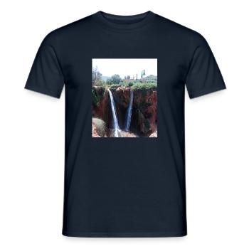 Ouzoud Brunnen 2 - Männer T-Shirt - Navy - Vorne - AI Model Male 178 light (178cm)