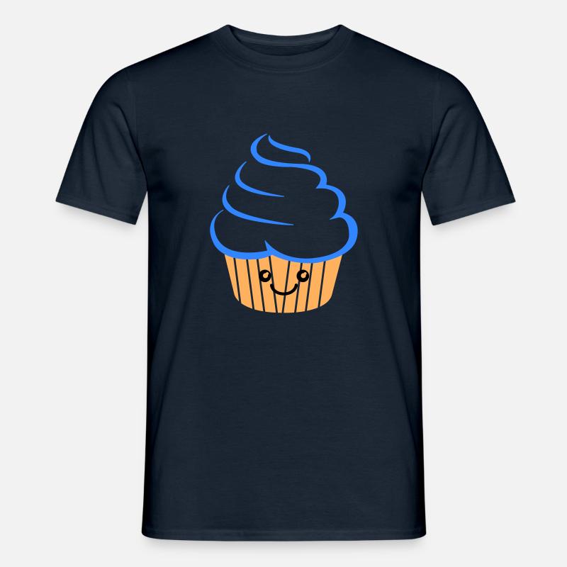 Cupcake Funny - Männer T-Shirt - Navy