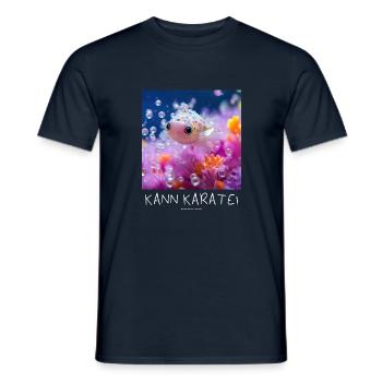 Karatefisch - Männer T-Shirt - Navy - Vorne - AI Model Male 178 light (178cm)