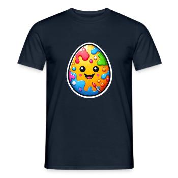 Osterei - Männer T-Shirt - Navy - Vorne - AI Model Male 178 light (178cm)