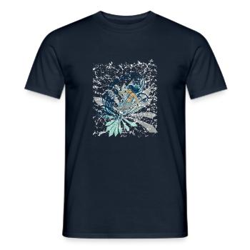Indian - Männer T-Shirt - Navy - Vorne - AI Model Male 178 light (178cm)