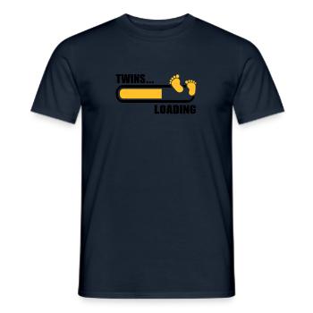 Twins - Men's T-Shirt - navy - Front - AI Model Male 178 light (178cm)