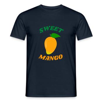 SWEET MANGO - Männer T-Shirt - Navy - Vorne - AI Model Male 178 light (178cm)