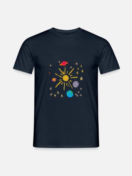 Spacy RK bunt - Männer T-Shirt - Navy