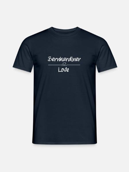 Bernhardiner Love - Männer T-Shirt - Navy
