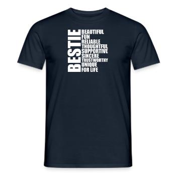 Komplizen Paare Paar Ehepaar Beste Freunde - Männer T-Shirt - Navy - Vorne - AI Model Male 178 light (178cm)