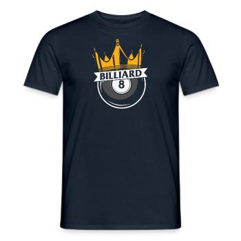 Billiards Pool Billiards Billiards Ball Billiards Cook 8Ball - Men's T-Shirt - navy - Front - AI Model Male 178 light (178cm)