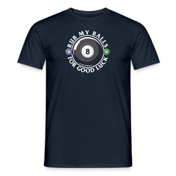 Billard Piscine Billard Billard Boule Billard Billard Cuisine 8Ball - T-shirt homme - marine - Devant - AI Model Male 178 light (178cm)