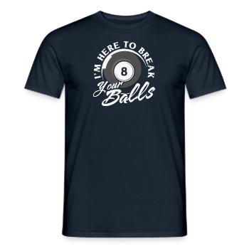 Billard Pool Billard Billardkugel Billardkö 8Ball - Männer T-Shirt - Navy - Vorne - AI Model Male 178 light (178cm)