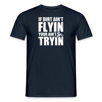 Motorcross Motorcyclist Moto Motorsport - Men's T-Shirt - navy - Front - AI Model Male 178 light (178cm)