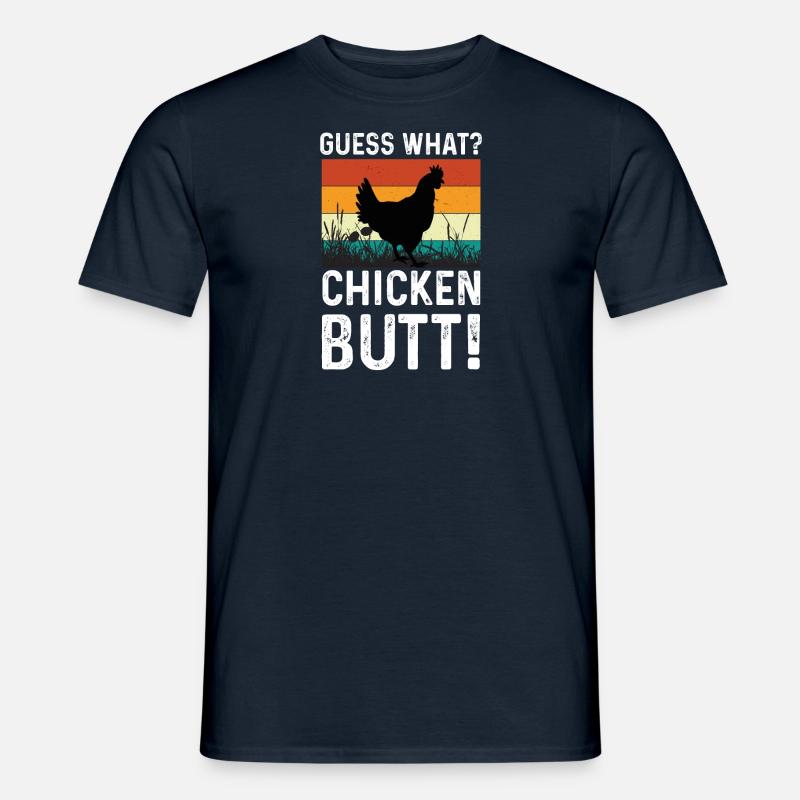 Hühnerarsch Hintern Hühnerstall Henne - Männer T-Shirt - Navy