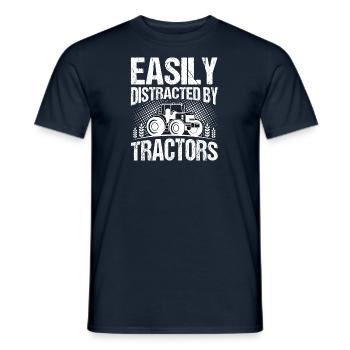 Farmer Tractor Agriculture Farmer Tractor Farm - Men's T-Shirt - navy - Front - AI Model Male 178 light (178cm)
