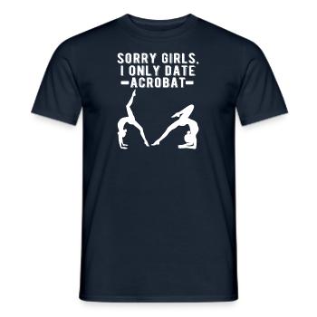 Gymnastique Gymnaste Gymnastique Acrobatie Acrobatie - T-shirt homme - marine - Devant - AI Model Male 178 light (178cm)