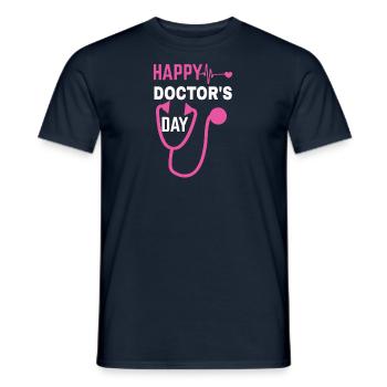 Arzt Mediziner Doktor PhD Internist Urologe Beruf - Männer T-Shirt - Navy - Vorne - AI Model Male 178 light (178cm)
