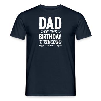 Anniversaire de la petite princesse de papa - T-shirt homme - marine - Devant - AI Model Male 178 light (178cm)