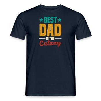 Meilleur monde Père Père Couple Couples Parents Papa papa - T-shirt homme - marine - Devant - AI Model Male 178 light (178cm)