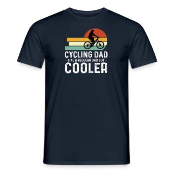 Meilleur Père Ride Bike Cool Papa E-Bike - T-shirt homme - marine - Devant - AI Model Male 178 light (178cm)