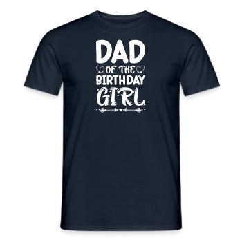 Anniversaire de la petite princesse de papa - T-shirt homme - marine - Devant - AI Model Male 178 light (178cm)
