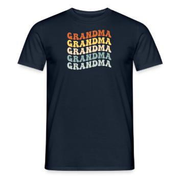Meilleure grand-mère maman enfants petit-enfant disant cadeau - T-shirt homme - marine - Devant - AI Model Male 178 light (178cm)