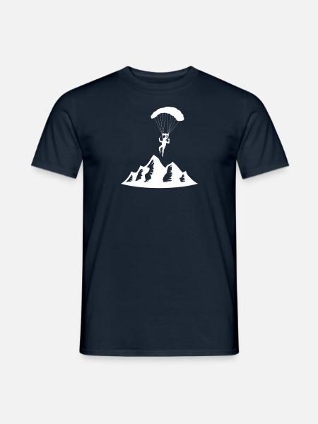 Paragliding Paraglider Parachute Parachute Para - Men's T-Shirt - navy
