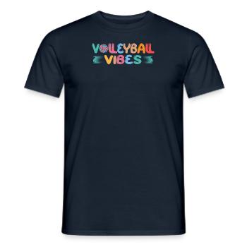 Volleyball Football Servir Joueur de volleyball - T-shirt homme - marine - Devant - AI Model Male 178 light (178cm)