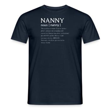 Super forte assistante maternelle drôle idée cadeau Pouvoir - T-shirt homme - marine - Devant - AI Model Male 178 light (178cm)