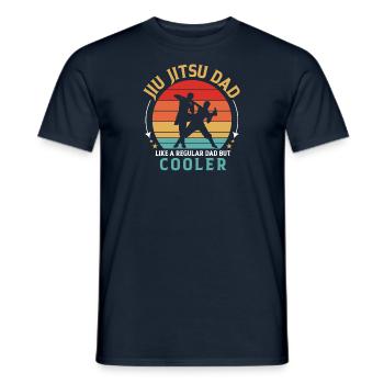 Jiu Jitsu BJJ Jiu-Jitsu Brésilien Père Papa Man - T-shirt homme - marine - Devant - AI Model Male 178 light (178cm)