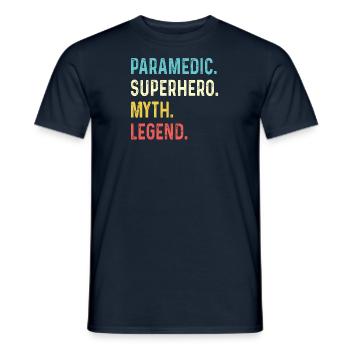 Parapente Parapente Parachute Parachute Para - T-shirt homme - marine - Devant - AI Model Male 178 light (178cm)