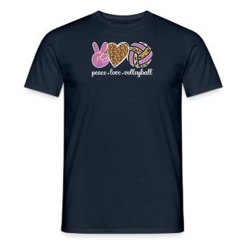 Volley-ball Volley Servir Joueur de volleyball - T-shirt homme - marine - Devant - AI Model Male 178 light (178cm)