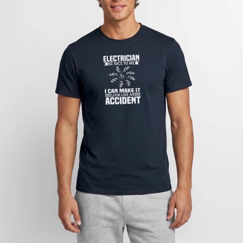 Electrician Electrical Engineer Electronics Technician Sarcasm Men's T-Shirt