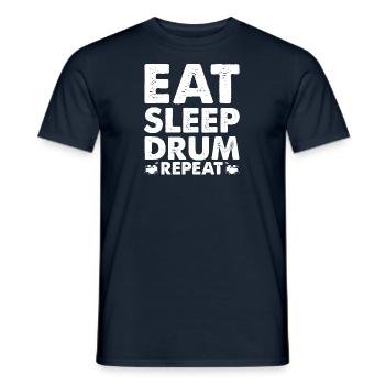 Drummers Drums Musicians - Men's T-Shirt - navy - Front - AI Model Male 178 light (178cm)