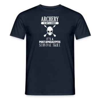 Archery - Bow Hunter Design Archery Arrow - Men's T-Shirt - navy - Front - AI Model Male 178 light (178cm)