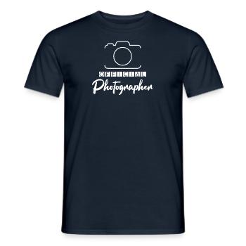 Fotografie Kamera Fotograf Retro Kamera Fotografie - Männer T-Shirt - Navy - Vorne - AI Model Male 178 light (178cm)