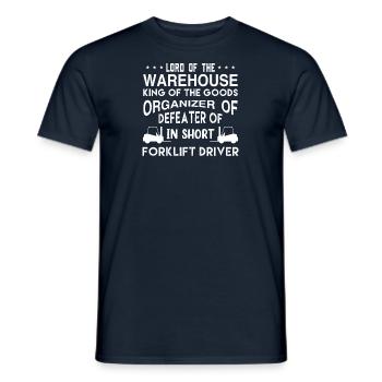 Warehouseman Forklift Forklift Driver - Men's T-Shirt - navy - Front - AI Model Male 178 light (178cm)