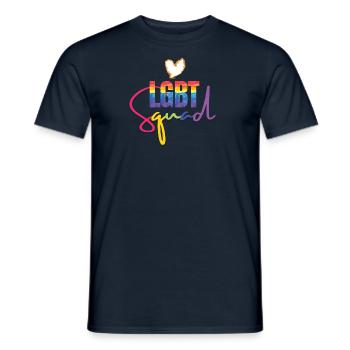 Gay Heart Gay Lesbienne Lesbienne Cadeau - T-shirt homme - marine - Devant - AI Model Male 178 light (178cm)