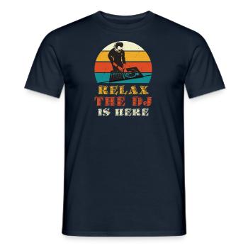 DJ GIG Disc Jockey Techno Party Deejay Club - Men's T-Shirt - navy - Front - AI Model Male 178 light (178cm)