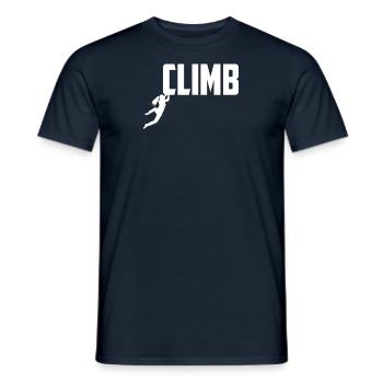 Climbing Climbing Solo Climbing Women - Men's T-Shirt - navy - Front - AI Model Male 178 light (178cm)