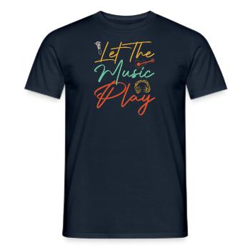 Guitariste Guitariste Guitariste Guitariste Musiciens Musique - T-shirt homme - marine - Devant - AI Model Male 178 light (178cm)