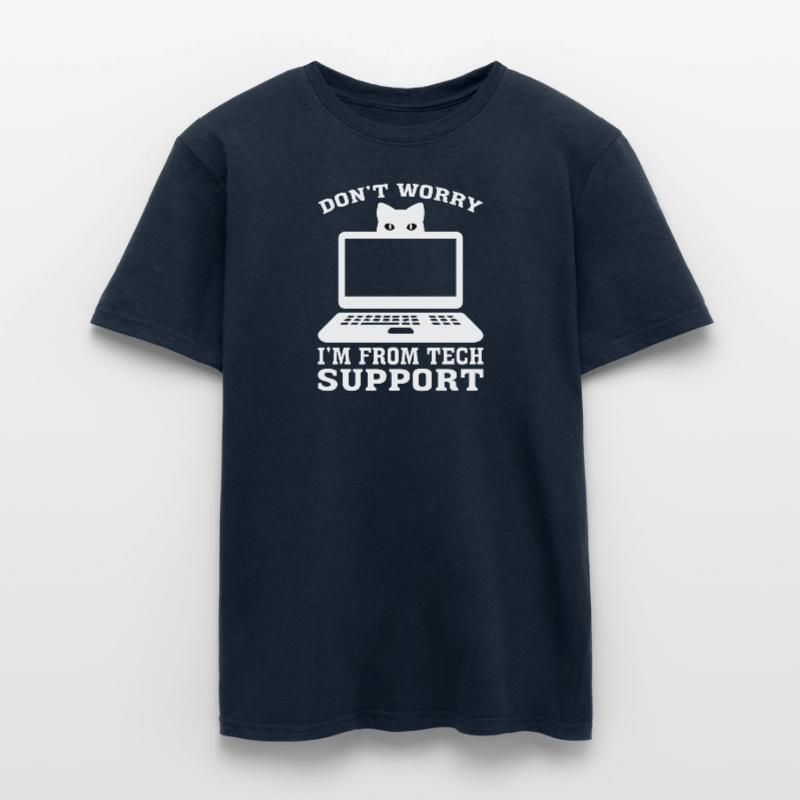 Technischer Support Computer Technik IT Software Männer T-Shirt