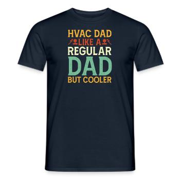 Heating Engineer Pump Valve Pressure Regulator Papa Father - Men's T-Shirt - navy - Front - AI Model Male 178 light (178cm)