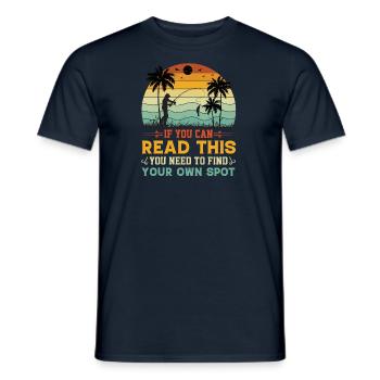 Therapie Angeln See Karpfen Angler Fischer Köder - Männer T-Shirt - Navy - Vorne - AI Model Male 178 light (178cm)