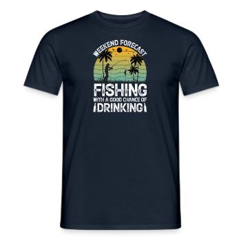 Therapie Angeln See Karpfen Angler Fischer Köder - Männer T-Shirt - Navy - Vorne - AI Model Male 178 light (178cm)