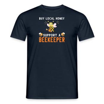 Bienen Imkerei Imker Honig Bienenzüchter Lustig - Männer T-Shirt - Navy - Vorne - AI Model Male 178 light (178cm)