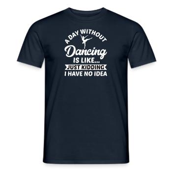 Dancer Ballerina Dance Ballet Gift Dance Class - Men's T-Shirt - navy - Front - AI Model Male 178 light (178cm)