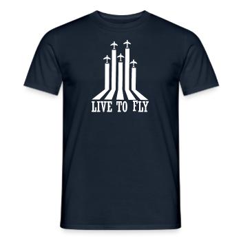 Pilote d’avion volant Sport Idée cadeau - T-shirt homme - marine - Devant - AI Model Male 178 light (178cm)