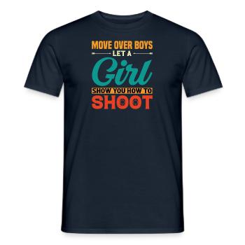Archery - Bow Hunter Design Archery Arrow - Men's T-Shirt - navy - Front - AI Model Male 178 light (178cm)
