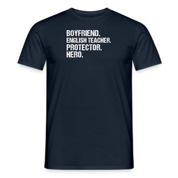 Englisch Englischlehrer England Sprache Lehramt - Männer T-Shirt - Navy - Vorne - AI Model Male 178 light (178cm)
